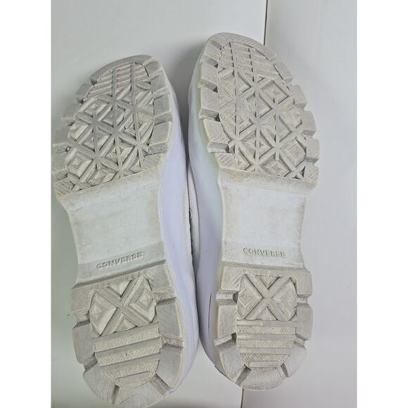 Converse Chuck Taylor All Star Lugged Hi White Womens 9 Shoes Sneakers Chunky - Picture 7 of 8
